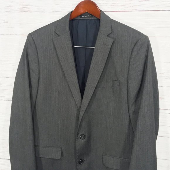 Zara • Tailored Fit Suit Blazer Jacket - Picture 4 of 12